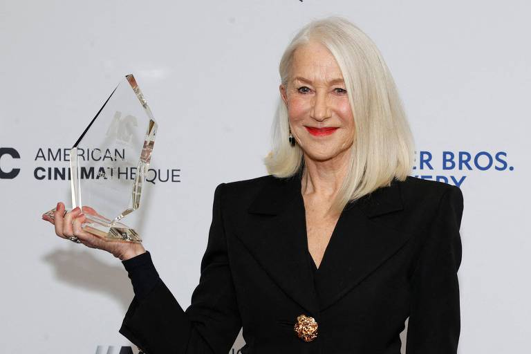 Helen Mirren lê discurso escrito por IA ao receber prêmio por conjunto da obra