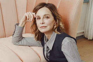 Calista Flockhart, who has returned to television to play Lee Radziwill in ?Feud: Capote vs. the Swans,? in Santa Monica, Calif. on Jan. 12, 2024. (Ryan Pfluger/The New York Times)