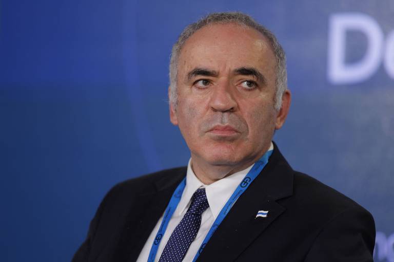 O enxadrista e ex-número 1 do mundo, Garry Kasparov, em evento em Munique, na Alemanha