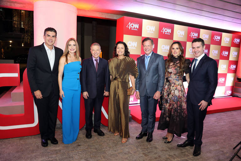 Empresários, políticos e autoridades se reúnem em festa de 4 anos da CNN Brasil
