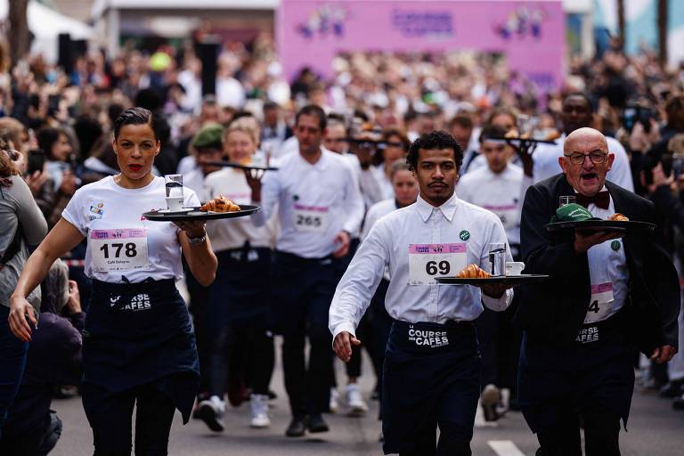 Paris relança centenária 'corrida dos garçons' às vésperas das Olimpíadas