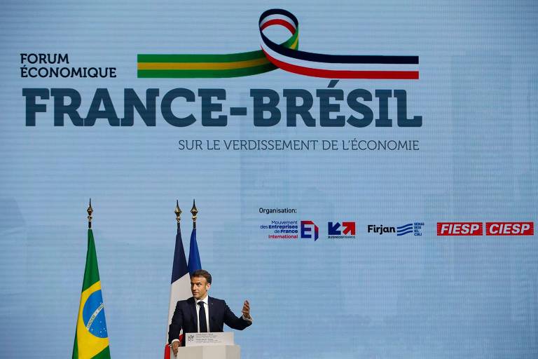 Macron passa por SP sem encontrar Tarcísio, aliado de Bolsonaro