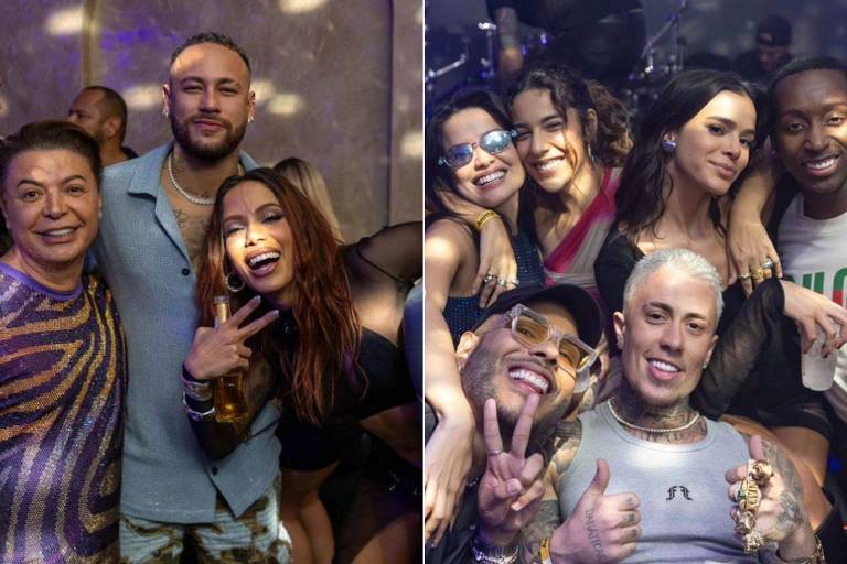 Festa de Anitta tem saia justa entre Bruna Marquezine e Neymar