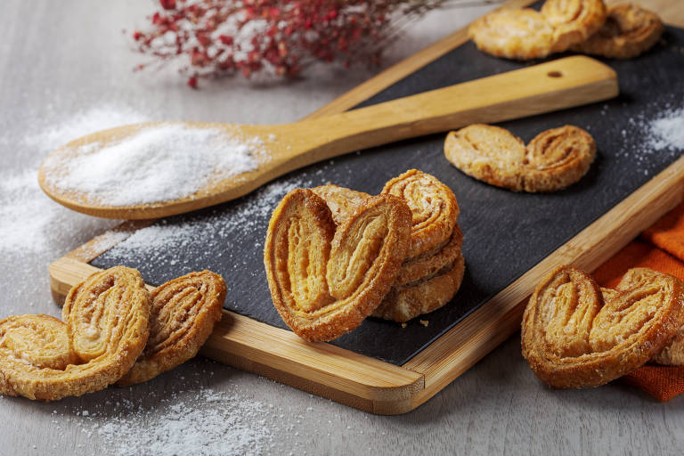 Palmier, biscoito de massa folhada, volta à moda; veja onde encontrá-lo em SP