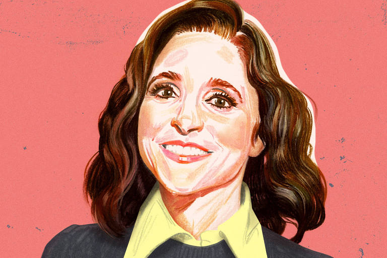 Ilustração da atriz Julia Louis-Dreyfus