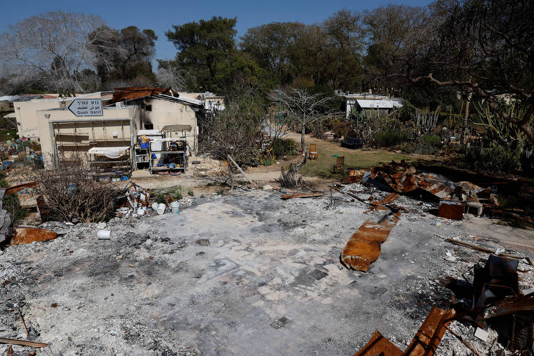 Seis meses depois, kibutzim atacados pelo Hamas seguem destruídos, e quase ninguém voltou para casa