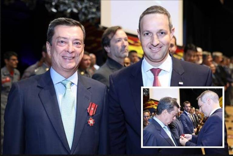 Presidente do TJ paulista recebe medalha do Corpo de Bombeiros