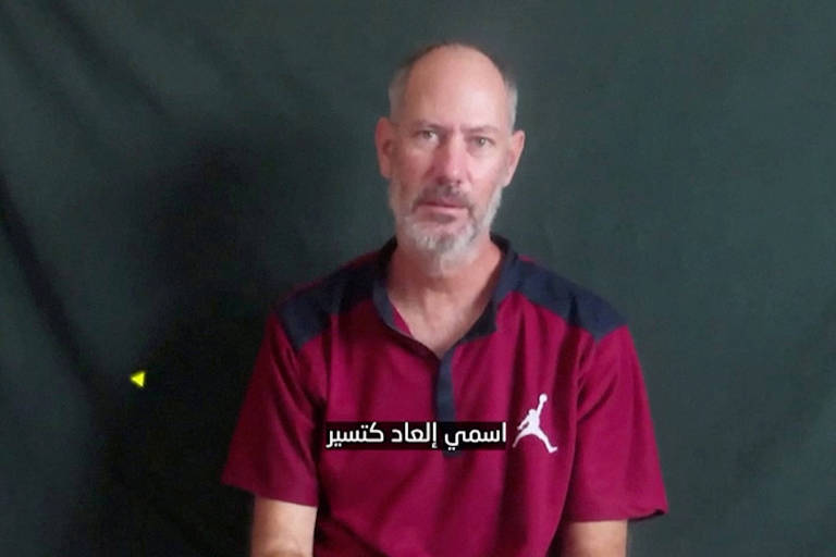 Elad Katzir, sequestrado em 7 de outubro durante o ataque do Hamas, há seis meses; em dezembro, um vídeo seu foi divulgado pela Jihad Islâmica, no qual pedia ajuda