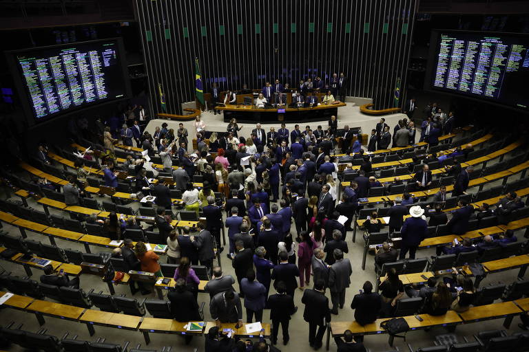Sessão plenária da Câmara dos Deputados, em Brasília