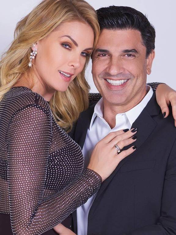 O casal Ana Hickmann e Edu Guedes