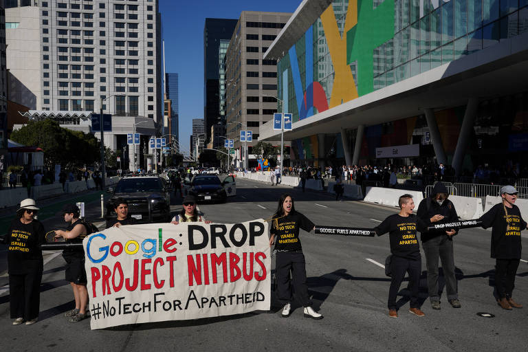 Ativistas e trabalhadores da tecnologia já haviam protesto em frente a evento do Google realizado em 2023 em San Francisco, na California