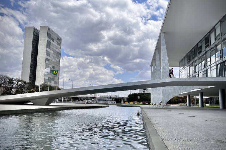 Congresso Nacional visto do Palácio do Planalto