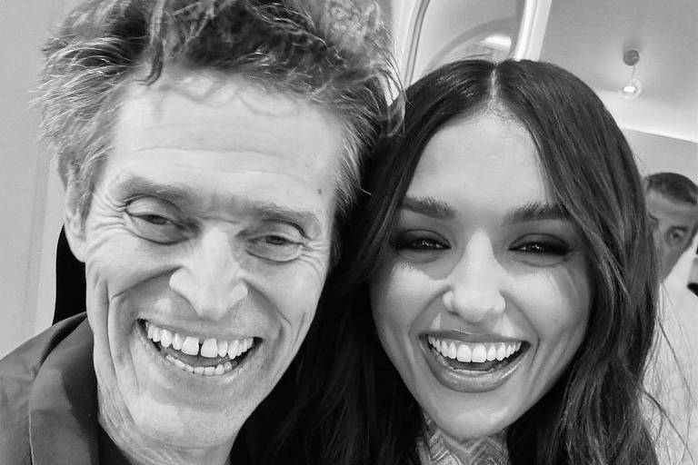 Rafa Kalimann e Willen Dafoe se encontram em Cannes