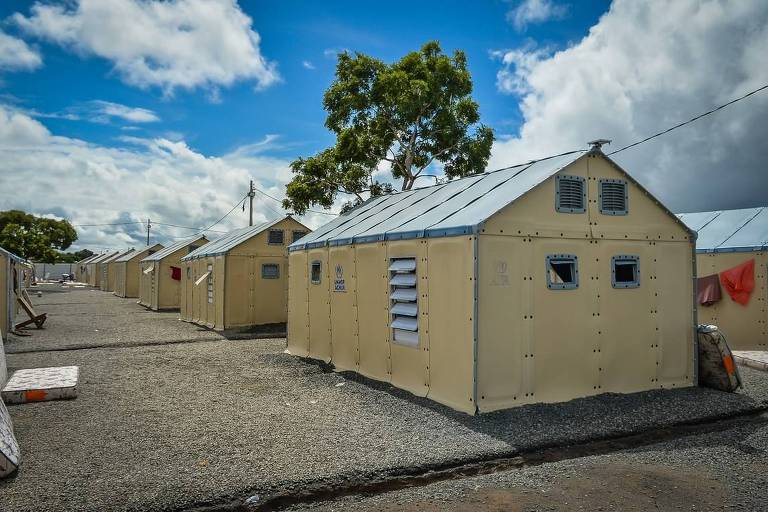 ONU envia para o RS casas montáveis usadas para abrigar refugiados venezuelanos em Roraima