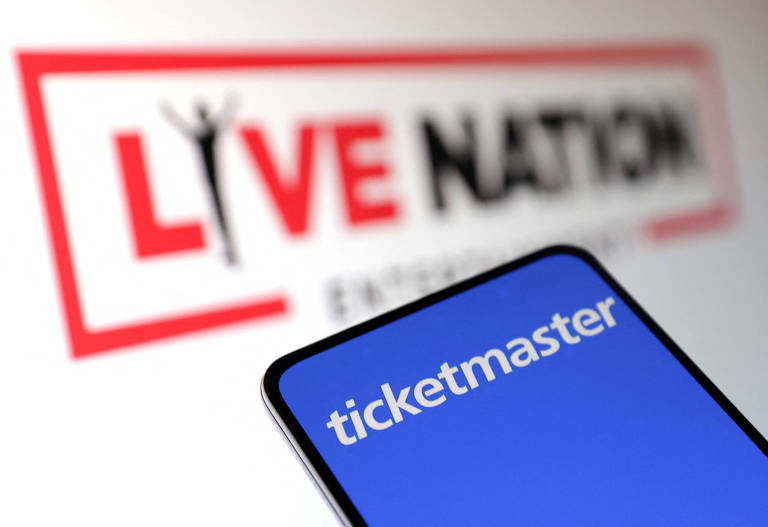 Logos da Live Nation Entertainment and Ticketmaster 