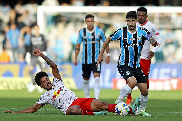 Grêmio recebeu o Red Bull Bragantino no estádio do Coritiba e saiu derrotado por 2 a 0.