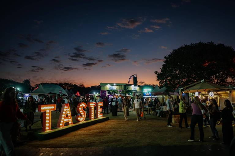 Evento gastronômico Taste SP no Parque Villa-Lobos, em São Paulo