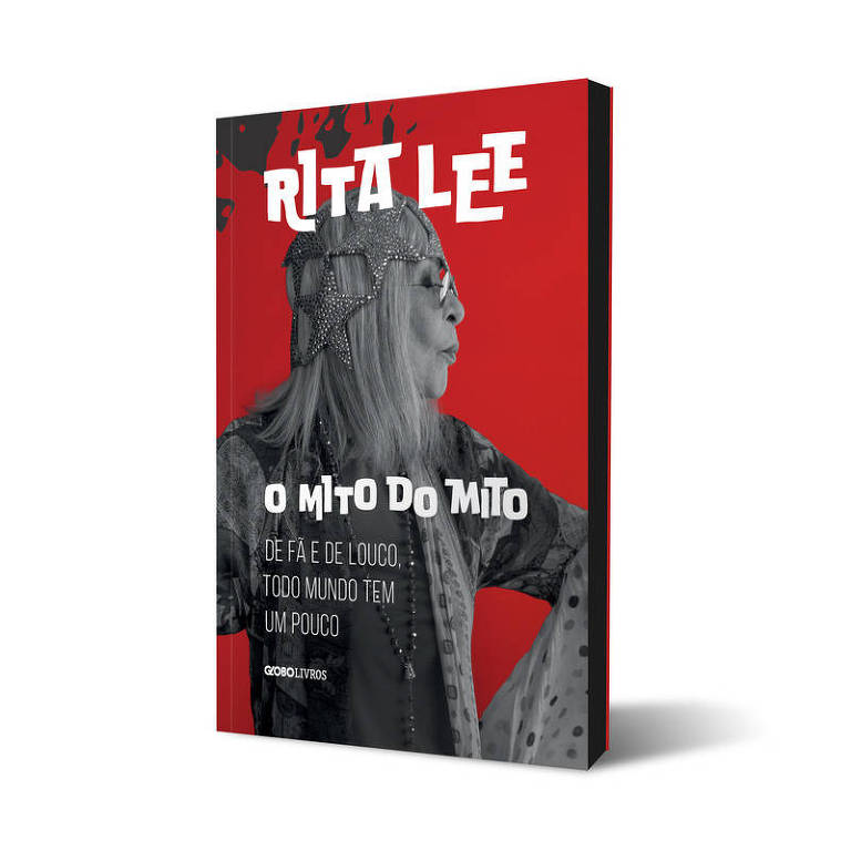 Capa do livro 'O Mito do Mito', autoficção escrita por Rita Lee