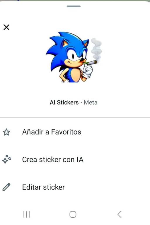 Personagem da Sega Sonic fumando um cigarro, gerado em um prompt que citava maconha