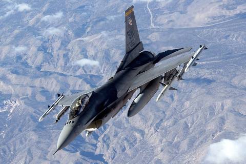 (FILES) This photo released by the US Air Force January 31, 2006 shows an F-16 Fighting Falcon from the 20th Fighter Wing, Shaw Air Force Base, South Carolina, heads out to the Nellis ranges on January 30, 2006. A sonic boom that echoed over Washington Sunday, June 5, 2023, was caused by two fighter jets scrambling to intercept an unresponsive aircraft that later crashed in rural Virginia, officials told AFP.
Residents of the city and its suburbs reported hearing the thundering noise, which rattled windows and shook walls for miles and caused social media to light up with people asking what had happened.
The F-16 fighter jets 