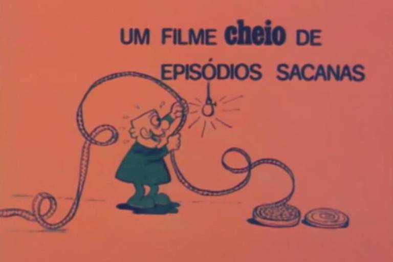 Imagem dos créditos iniciais de "As taradas atacam" (1978), filme de Carlo Mossy