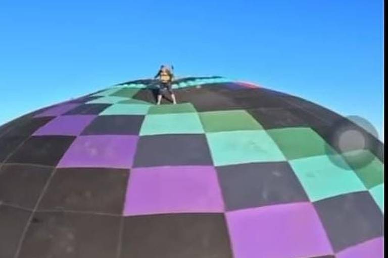 Balão rasga e paraquedista cai durante salto em Boituva (SP)
