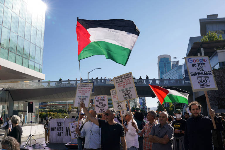 Protesto contra parceria de Amazon com Israel interrompe evento da empresa; veja vídeo