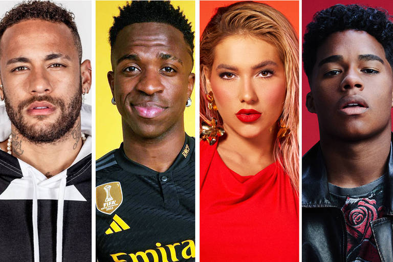 Neymar, Vini Jr., Virginia e Endrick lideram Top 100 personalidades brasileiras mais influentes nas redes sociais em 2024