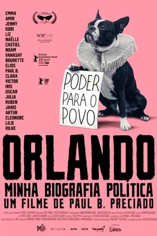 Poster de "Orlando - Minha Biografia Política", de Paulo B. Preciado