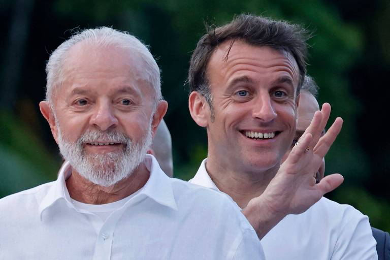 Lula e Macron lado a lado