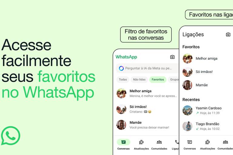 WhatsApp agora permite favoritar contatos para facilitar conversas; veja como fazer