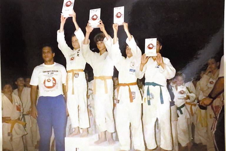 Tiago Camilo, judoca e medalhista olímpico brasileiro, competindo já na infância