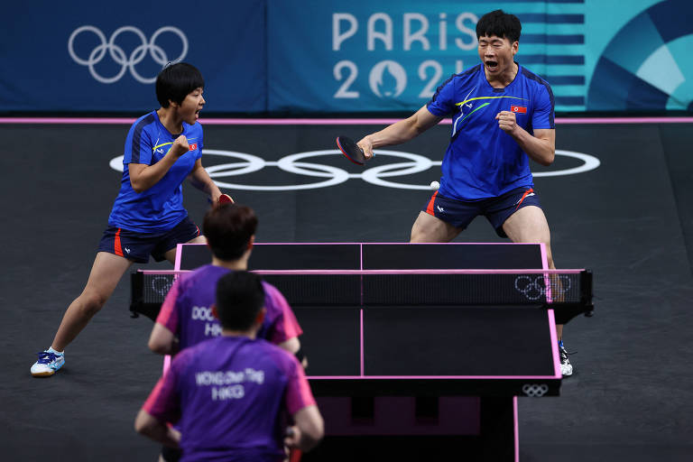 Coreia do Norte chega à final das duplas mistas no tênis de mesa envolta em mistério