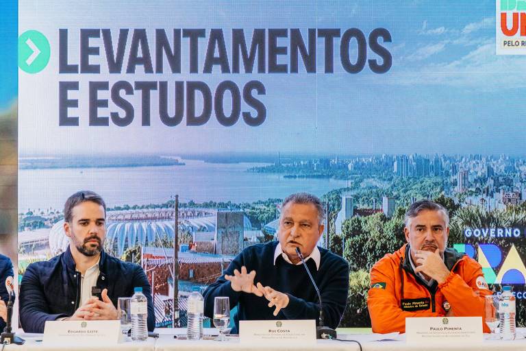 Governo federal anuncia levantamento de bacias e fundo para obras contra chuvas no RS