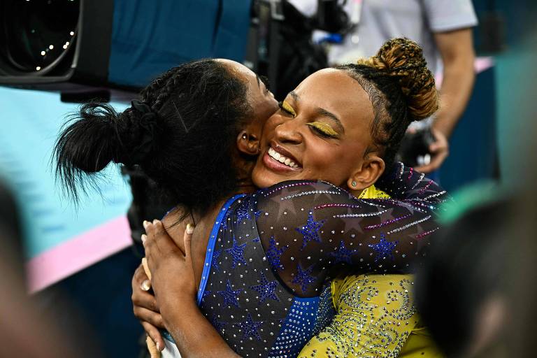 Biles x Rebeca: adivinhe o que as medalhistas da ginástica já falaram uma da outra