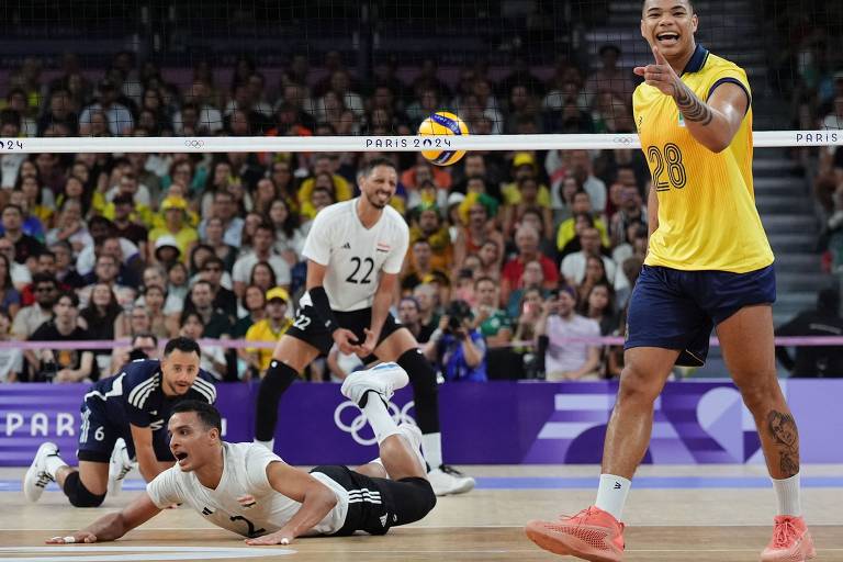 Equipe brasileira de vôlei masculino se classifica para as quartas de final