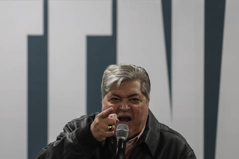 SÃO PAULO, SP - 27/07/2024 - Convenção Municipal do PSDB para oficializar  a candidatura do apresentador José Luiz Datena a prefeito de São Paulo. (FOTO: Felipe Iruatã/Folhapress). *** Exclusivo Folha de S. Paulo***