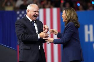 Kamala Harris And Running Mate Tim Walz Make First Appearance Together In Philadelphia