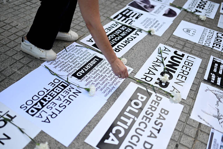 Um funeral em Caracas