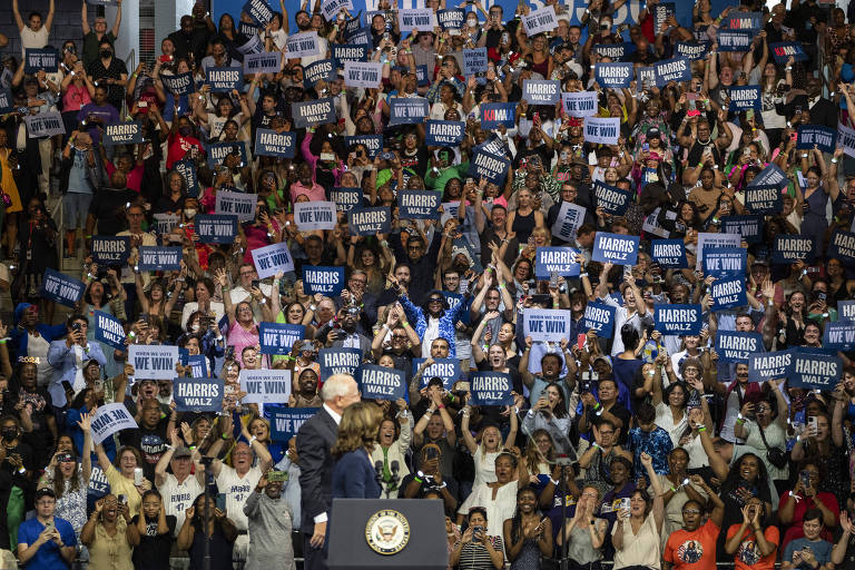 Com Kamala, democratas trocaram medo de Trump por otimismo