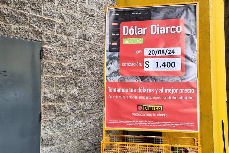 Argentina agora tem o 'dólar supermercado'; rede aceita notas antigas e sujas