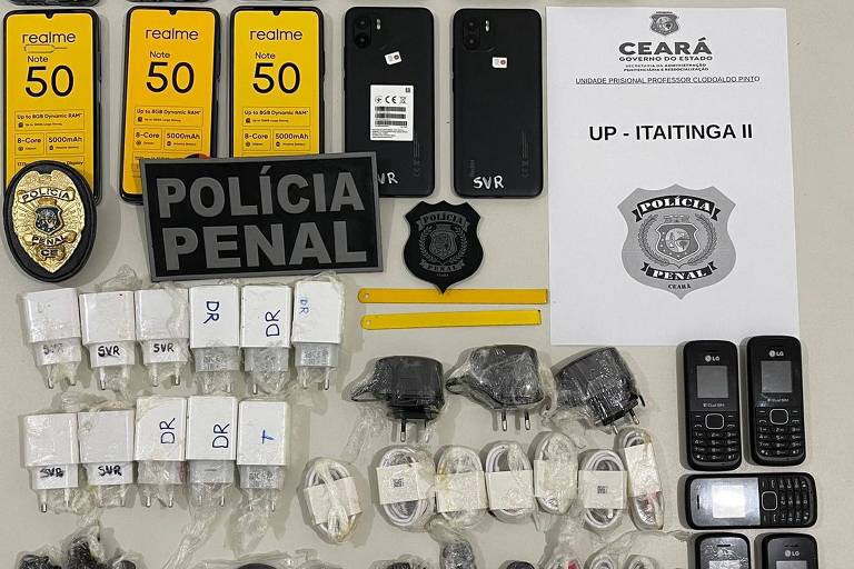 Celulares e chips são encontrados em máquina de costura doada a presídio no CE