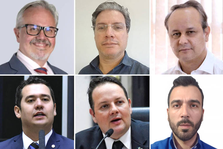 Montagem com os rostos dos candidatos a Prefeitura de Ribeirão Preto