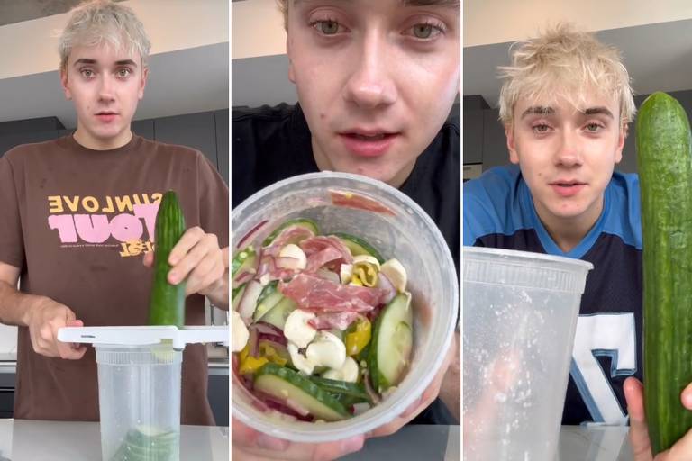 Receita com pepino vira febre no TikTok com influenciador canadense