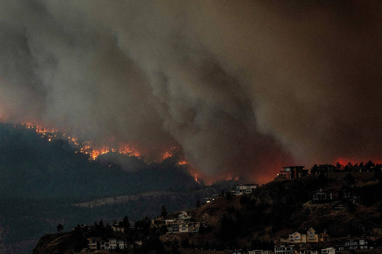 Incêndios florestais fizeram do Canadá um dos maiores emissores de carbono do mundo em 2023, diz estudo