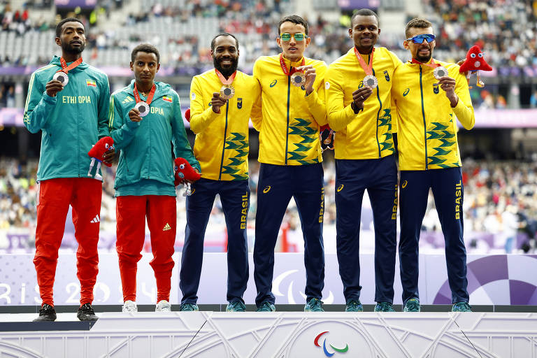 Brasil leva ouro, prata e bronze no Stade de France nesta terça-feira