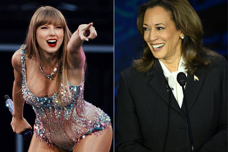 Como a inteligência artificial ditou o apoio de Taylor Swift a Kamala Harris