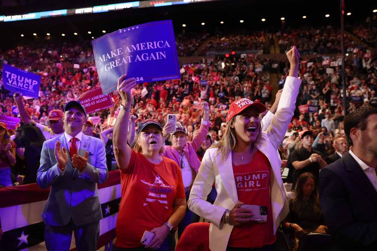 Comício mostra nuances entre os trumpistas que querem ganhar e os que querem se divertir