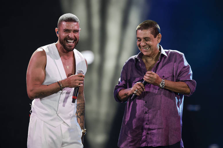 Samba no Rock in Rio, com atraso e chuva fina, é show de Zeca Pagodinho com amigos