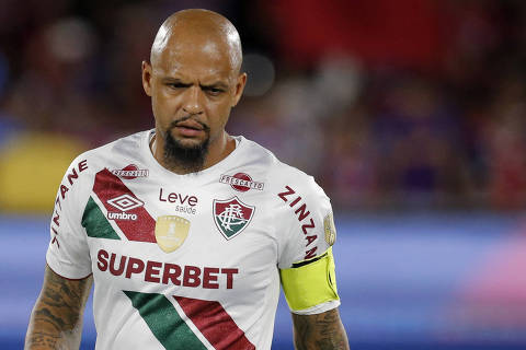 Soccer Football - Copa Libertadores - Group A - Cerro Porteno v Fluminense - Estadio La Nueva Olla, Asuncion, Paraguay - April 25, 2024 Fluminense's Felipe Melo before the match REUTERS/Cesar Olmedo